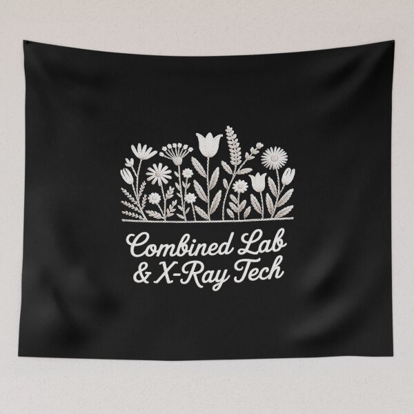 Item preview, Floral Combined Lab And X-Ray Tech Lab Tech Radiologic designed and sold by EntroRhim.