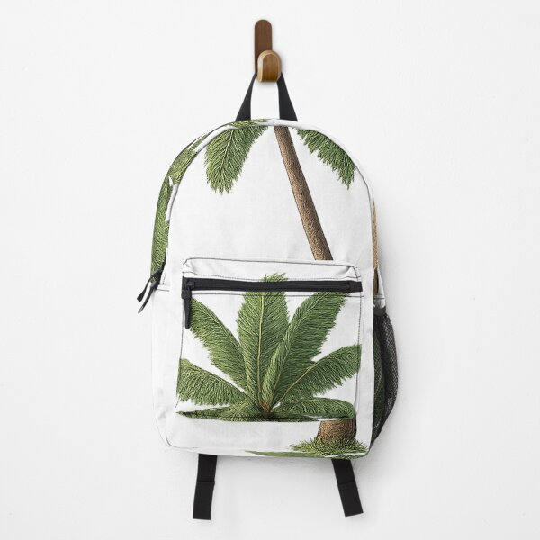 Item preview, Twin Curved Palm Trees – Tropical Realistic Illustration designed and sold by LOSCOLIS.