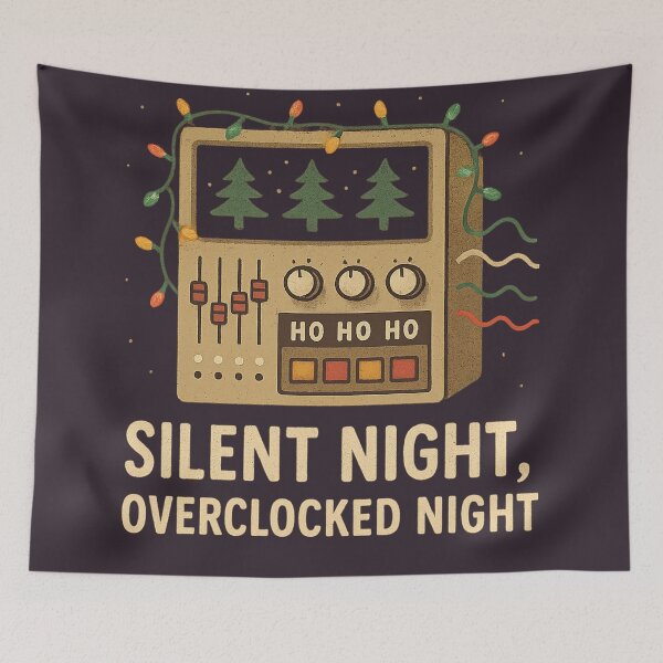 Item preview, Silent Night, Overclocked Night designed and sold by peaknerd.