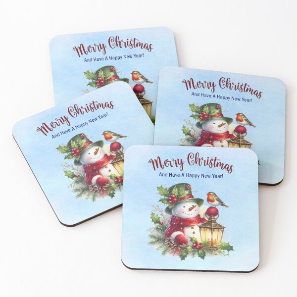 Item preview,  Magical Snowman With Christmas Lantern – Merry Christmas & Happy New Year designed and sold by MysticOzzy.