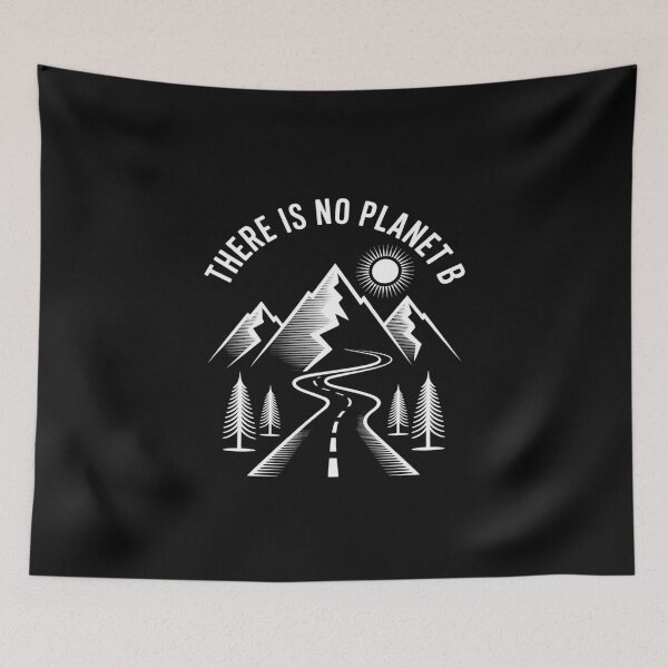 Item preview, Mountains Line Art Environmental Earth There Is No Planet B designed and sold by EntroRhim.
