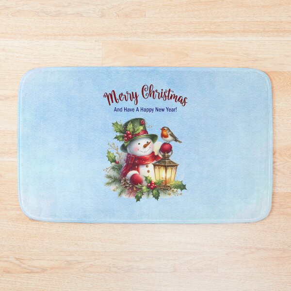 Item preview,  Magical Snowman With Christmas Lantern – Merry Christmas & Happy New Year designed and sold by MysticOzzy.
