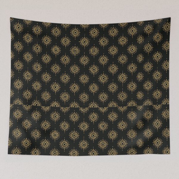 Item preview, Golden Occult Symbols on Black designed and sold by SassyArtistry.
