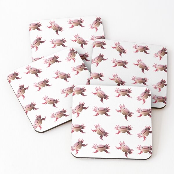 Item preview, Axolotl white background designed and sold by Biofilia.