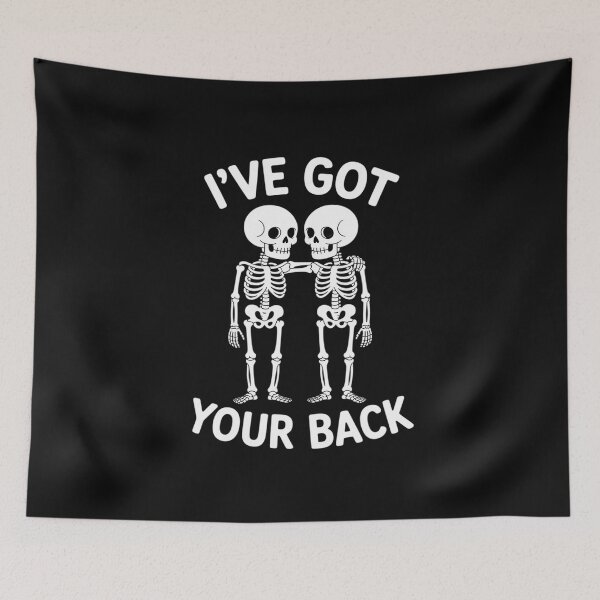 Item preview, I've Got Your Back Halloween Skeleton Skull Men and Women designed and sold by EntroRhim.