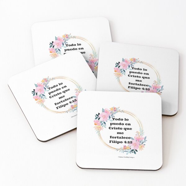 Item preview, Verso, Flilipos 4:13 con Flores rosita designed and sold by PalomaHealing24.