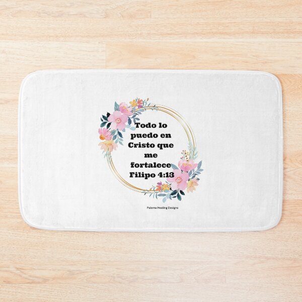 Item preview, Verso, Flilipos 4:13 con Flores rosita designed and sold by PalomaHealing24.