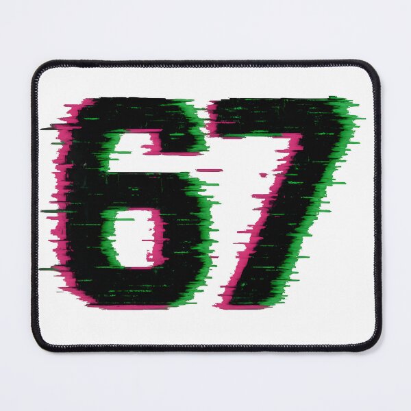 Item preview, Six Seven (6 7) Meme - Glitch Art designed and sold by My Cool Store.