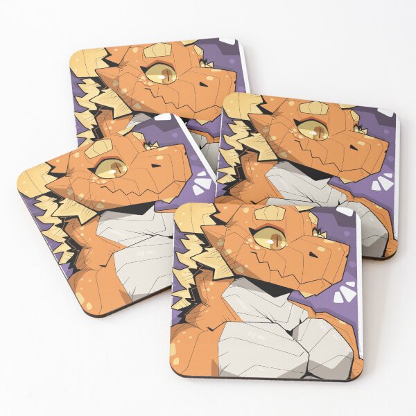 Item preview, Friendly Orange Dragon Portrait Looking Sideways designed and sold by KaMow.