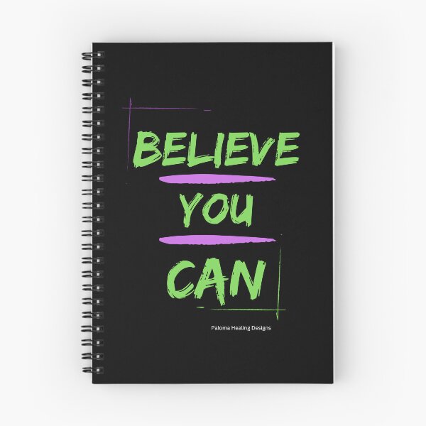 Item preview, Believe You Can slogan in neon green letters designed and sold by PalomaHealing24.