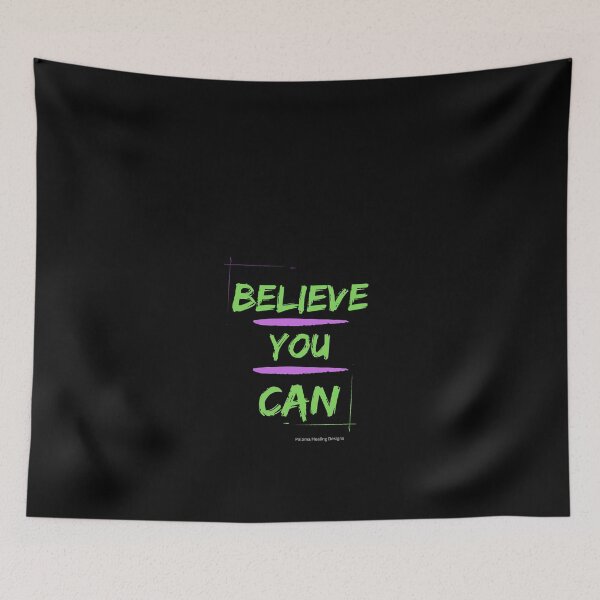 Item preview, Believe You Can slogan in neon green letters designed and sold by PalomaHealing24.