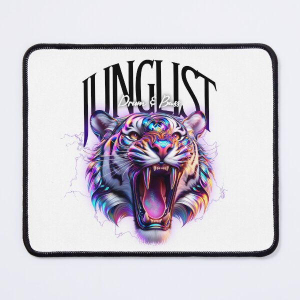 Item preview, JUNGLIST  - Tooth Tiger Dnb (Black)  designed and sold by Discothreadz.