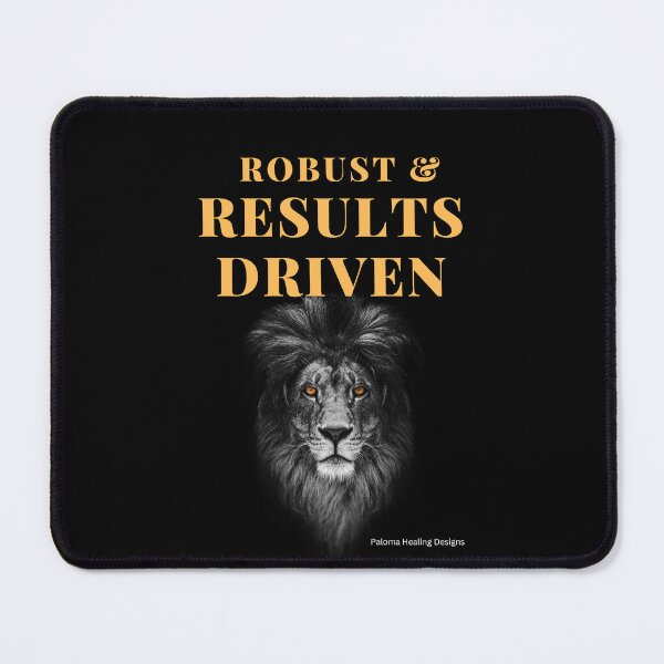 Item preview, Robust & Results Driven slogan in gold designed and sold by PalomaHealing24.