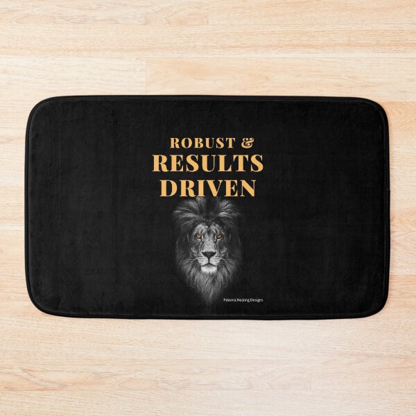 Item preview, Robust & Results Driven slogan in gold designed and sold by PalomaHealing24.