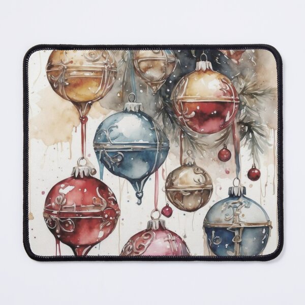Item preview, Watercolor Christmas Ornaments designed and sold by LenaArte25.