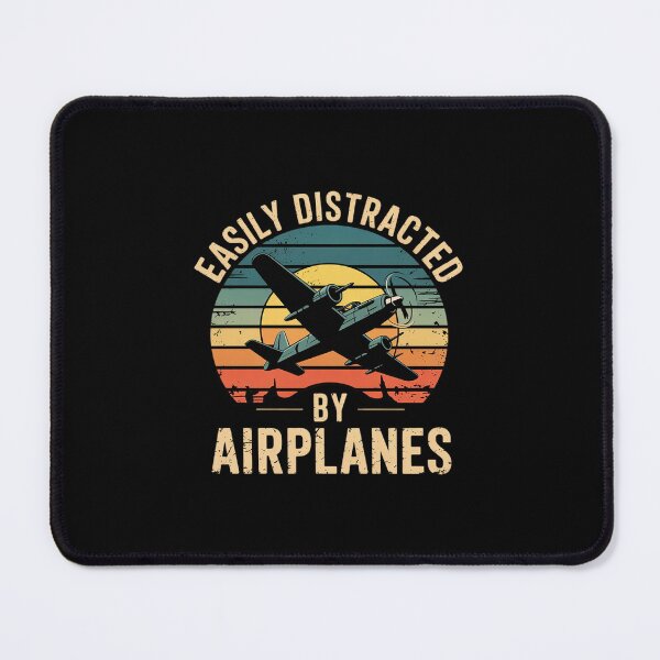Item preview, Easily Distracted By Airplanes Lover Pilot Aviation  designed and sold by dainegilbert.