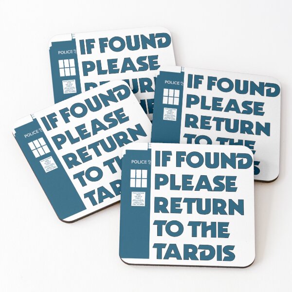 Item preview, IF FOUND PLEASE RETURN TO THE TARDIS designed and sold by Winchester-42.
