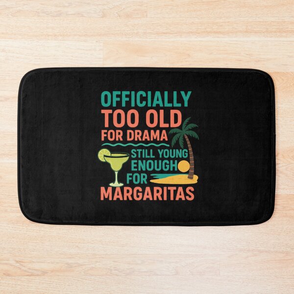 Item preview, Funny Margarita Shirt – Too Old for Drama Beach Design | Cocktail Lover Gift | Summer Vacation Tee designed and sold by Sun Sand & Sea Art.