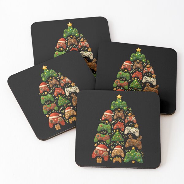 Item preview, Gamer Christmas Tree Controller Lights Holiday Gaming Design designed and sold by DrawHandArt.