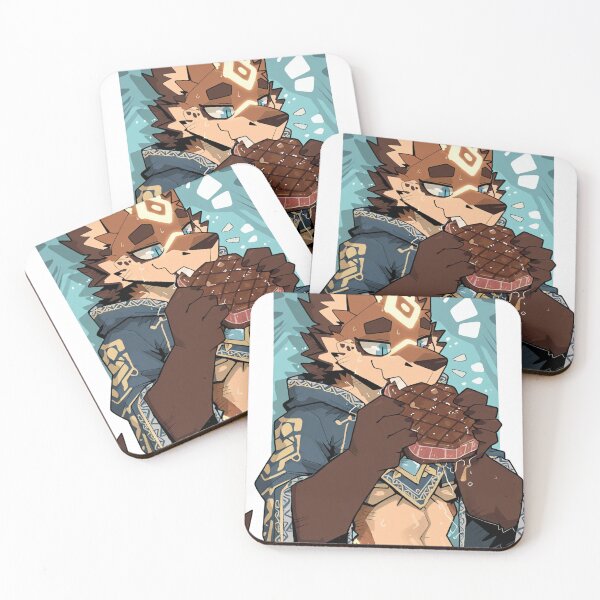 Item preview, Hungry Fantasy Wolf Devouring Large Steak designed and sold by KaMow.
