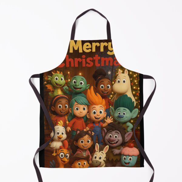 Item preview, 3D Christmas Illustration – Adorable Cartoon Children at the Holiday Party designed and sold by NorthernDk_art .