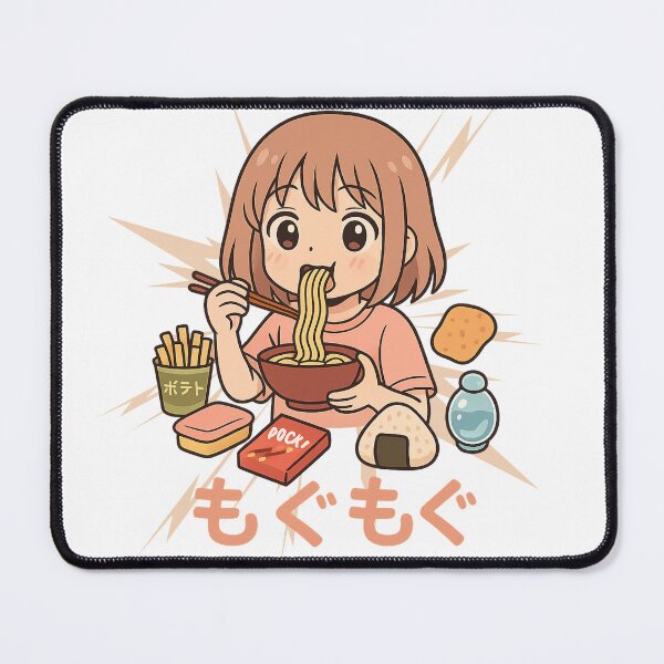 Item preview, Anime Mukbang (mogu mogu) designed and sold by FandomFunStudio.