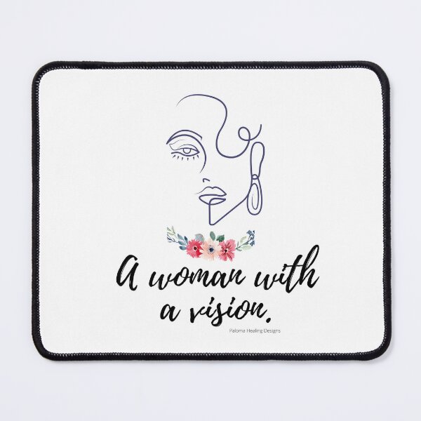 Item preview, A Woman with a Vision slogan, abstract drawing designed and sold by PalomaHealing24.