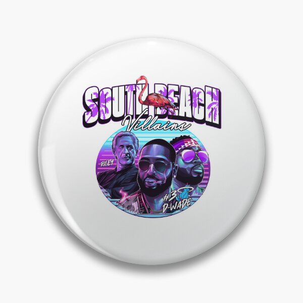 Item preview, Dwyane Wade Pat Riley South Beach Villains Neon Basketball Art designed and sold by lojadpop.