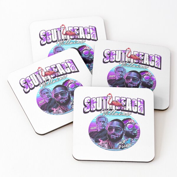Item preview, Dwyane Wade Pat Riley South Beach Villains Neon Basketball Art designed and sold by lojadpop.