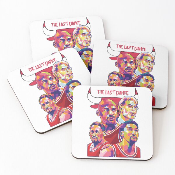 Artikelvorschau, Michael Jordan, Pippen, Rodman & Phil Jackson „The Last Dance“ Pop-Art-Porträt entworfen und verkauft von lojadpop.