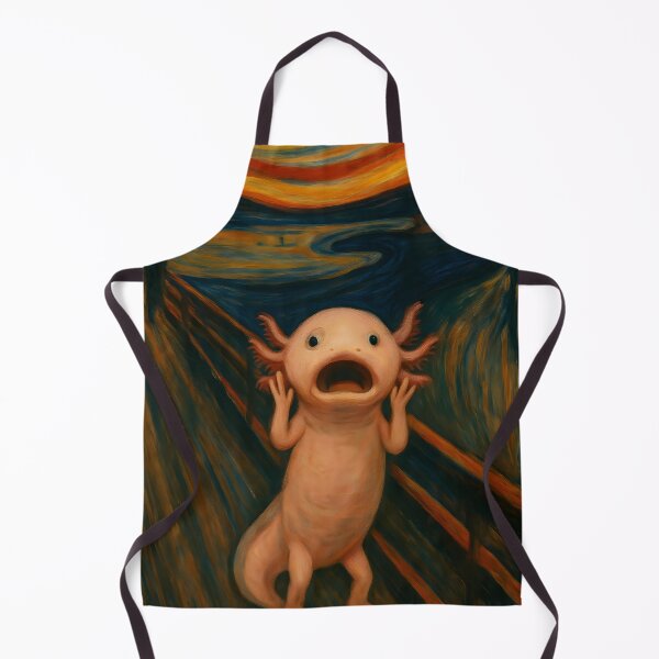 Item preview, The Scream – Axolotl Edition | Pet Parody Art designed and sold by anniejunoaxie.
