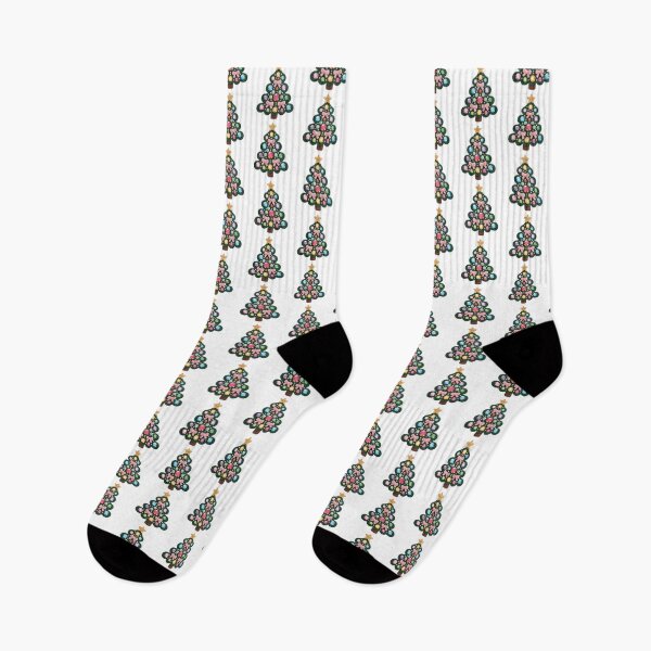 Item preview, Christmas Tree with Jewels and Bow | Festive Embroidered Effect Design designed and sold by Polarisofficial.