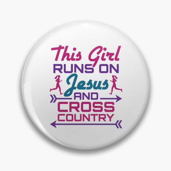 Item preview, This Girl Runs on Jesus and Cross Country  designed and sold by jaygo.