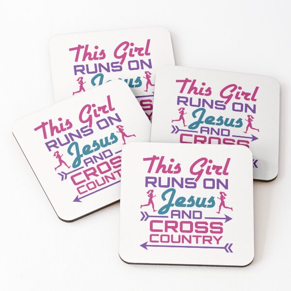 Item preview, This Girl Runs on Jesus and Cross Country  designed and sold by jaygo.