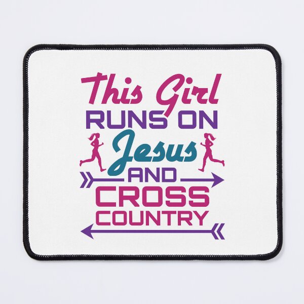 Item preview, This Girl Runs on Jesus and Cross Country  designed and sold by jaygo.
