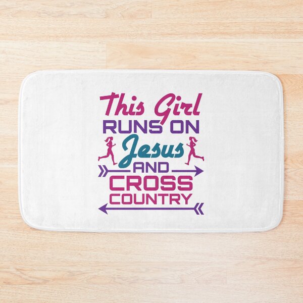 Item preview, This Girl Runs on Jesus and Cross Country  designed and sold by jaygo.