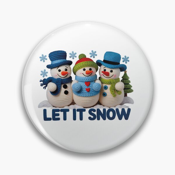 Item preview, Let It Snow | Trio of Crochet and Amigurumi Snowmen designed and sold by Polarisofficial.
