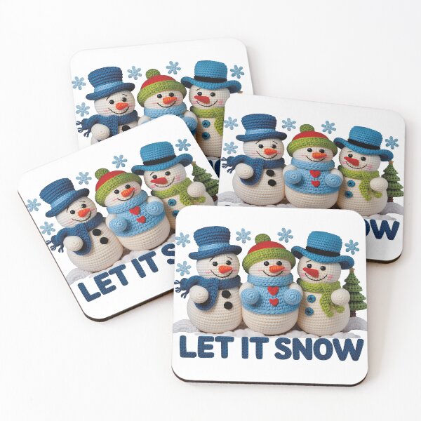 Item preview, Let It Snow | Trio of Crochet and Amigurumi Snowmen designed and sold by Polarisofficial.