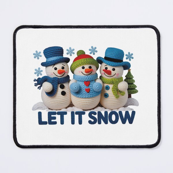 Item preview, Let It Snow | Trio of Crochet and Amigurumi Snowmen designed and sold by Polarisofficial.
