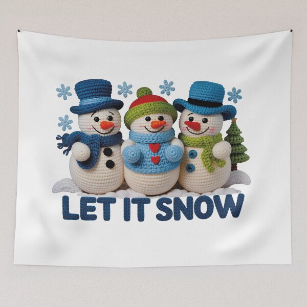 Item preview, Let It Snow | Trio of Crochet and Amigurumi Snowmen designed and sold by Polarisofficial.