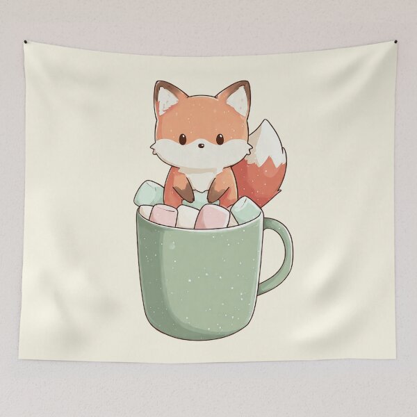 Item preview, Adorable Fox in a Mug designed and sold by Rafael Branco.