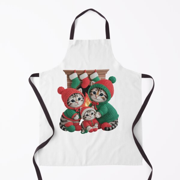 Item preview, Christmas Kitten Family in Point | Cozy Christmas Kittens designed and sold by Polarisofficial.