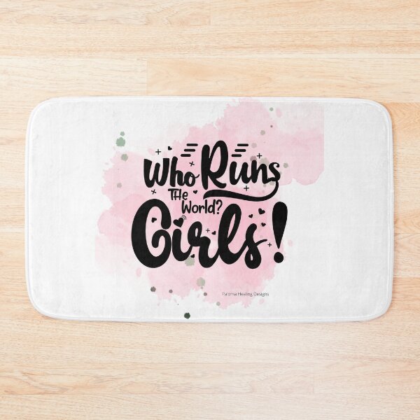 Item preview, Who Runs the World? Girls! slogan Pink designed and sold by PalomaHealing24.