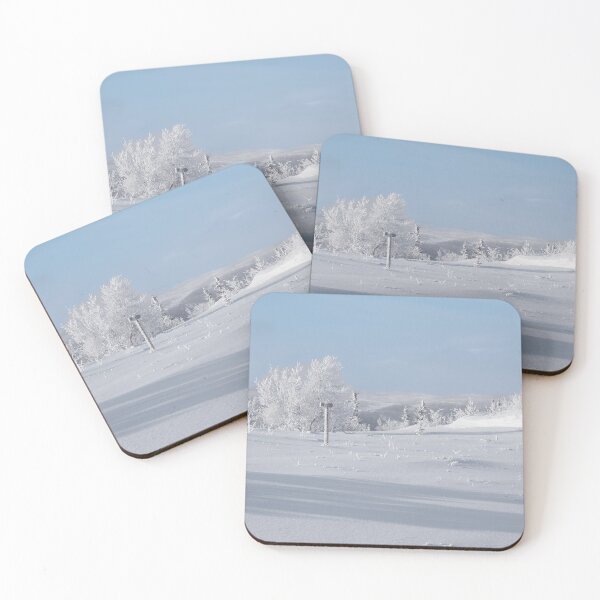 Item preview, snow-covered signpost in the mountains of Lapland designed and sold by Wanderfotograf.