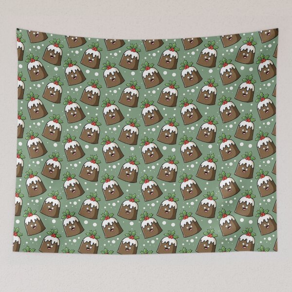 Item preview, Funny Crazy Christmas Pudding Cake designed and sold by Doodle Moon Studios.