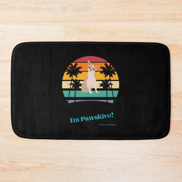 Item preview, I'm Pawsitive! slogan In turquoise designed and sold by PalomaHealing24.