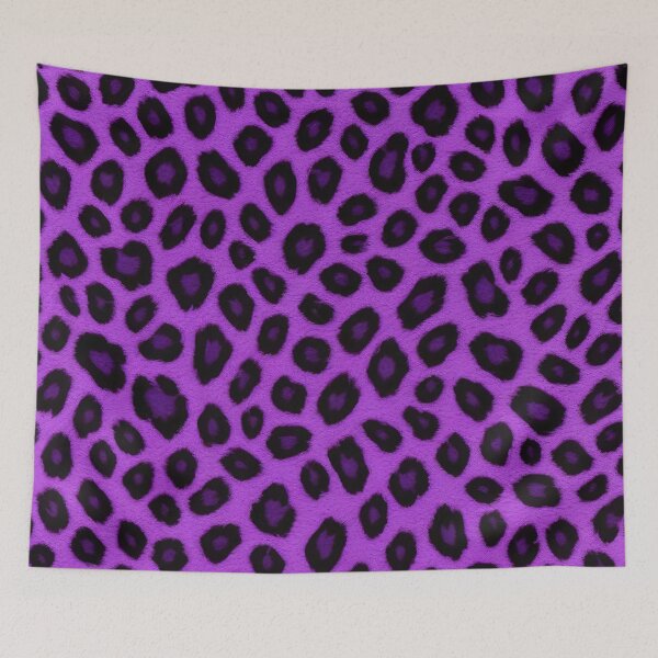 Item preview, Purple Pink Faux Fur Leopard Luxury Popular Collection designed and sold by TrendyDesigne412.