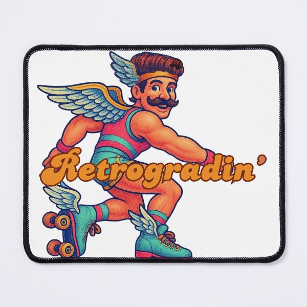 Item preview, Retrogradin’ – Retro Mercury Roller Skating Astrology Design designed and sold by SecondhandBandaid.