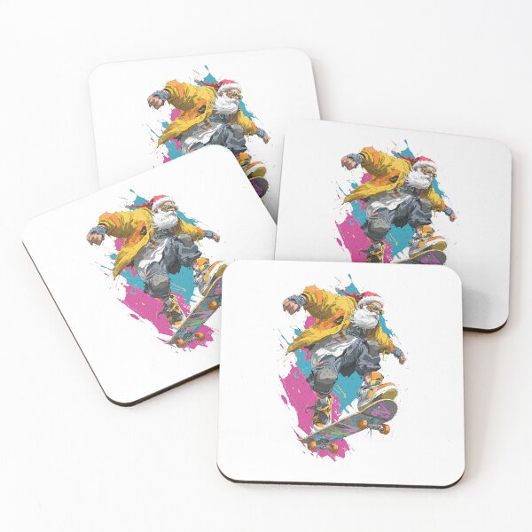 Item preview, Extreme Santa on Skateboard designed and sold by Rafael Branco.