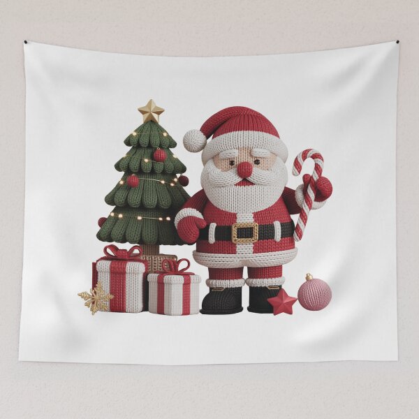 Item preview, Santa Claus, Tree and Gifts | Complete Christmas Scene in 3D Crochet Style designed and sold by Polarisofficial.